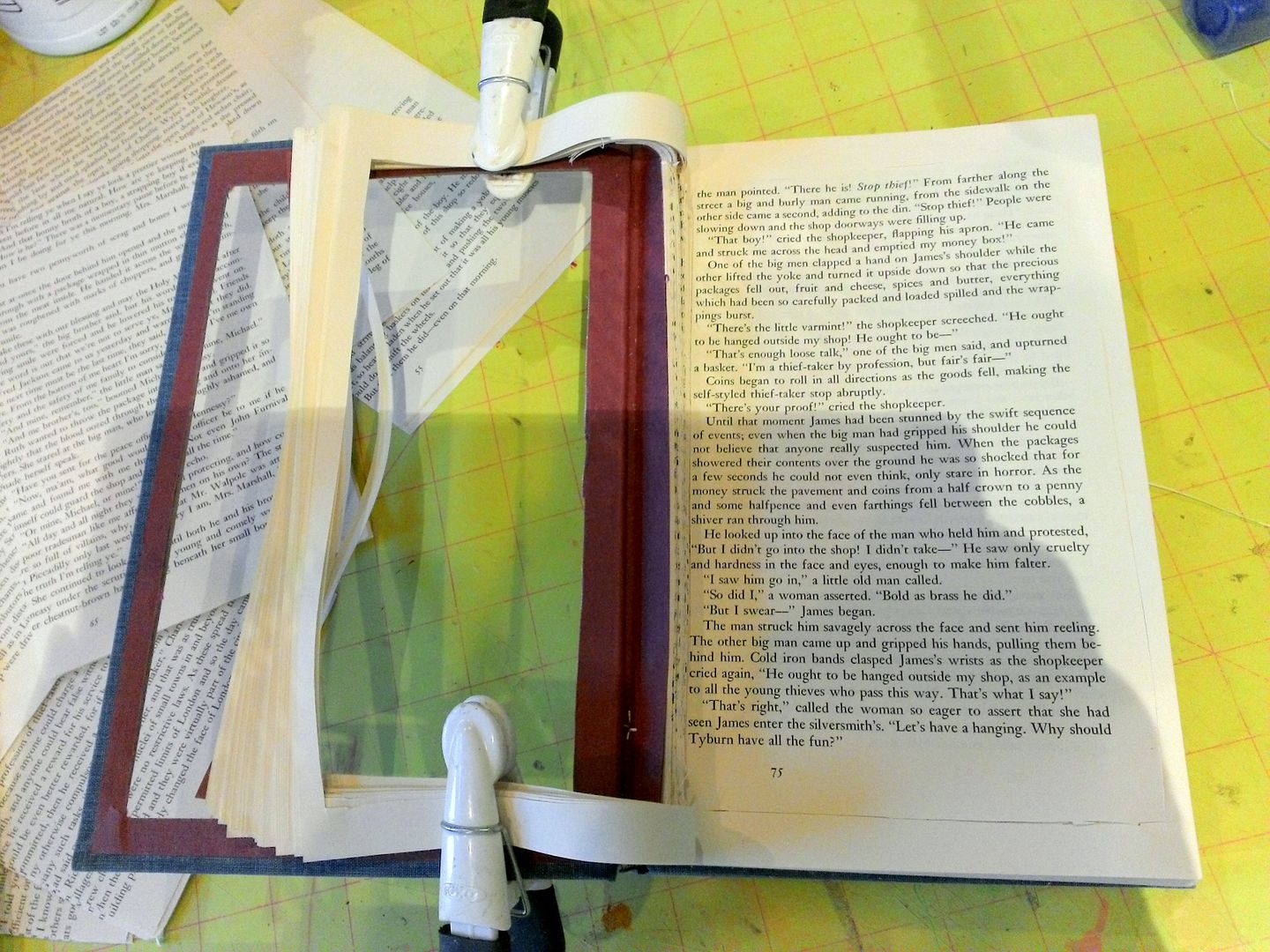 Artfully Musing Shadow Box Book Tutorial Featuring Marie